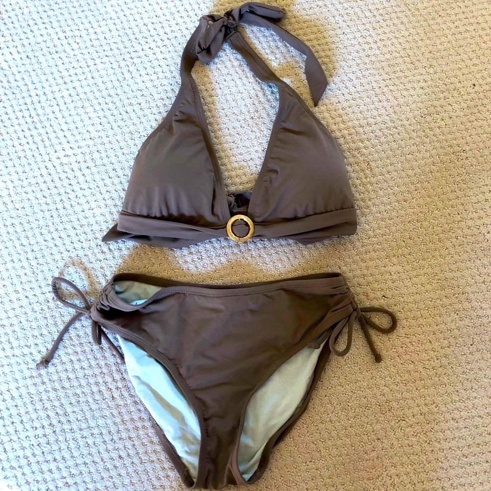 Swim Systems taupe brown bikini